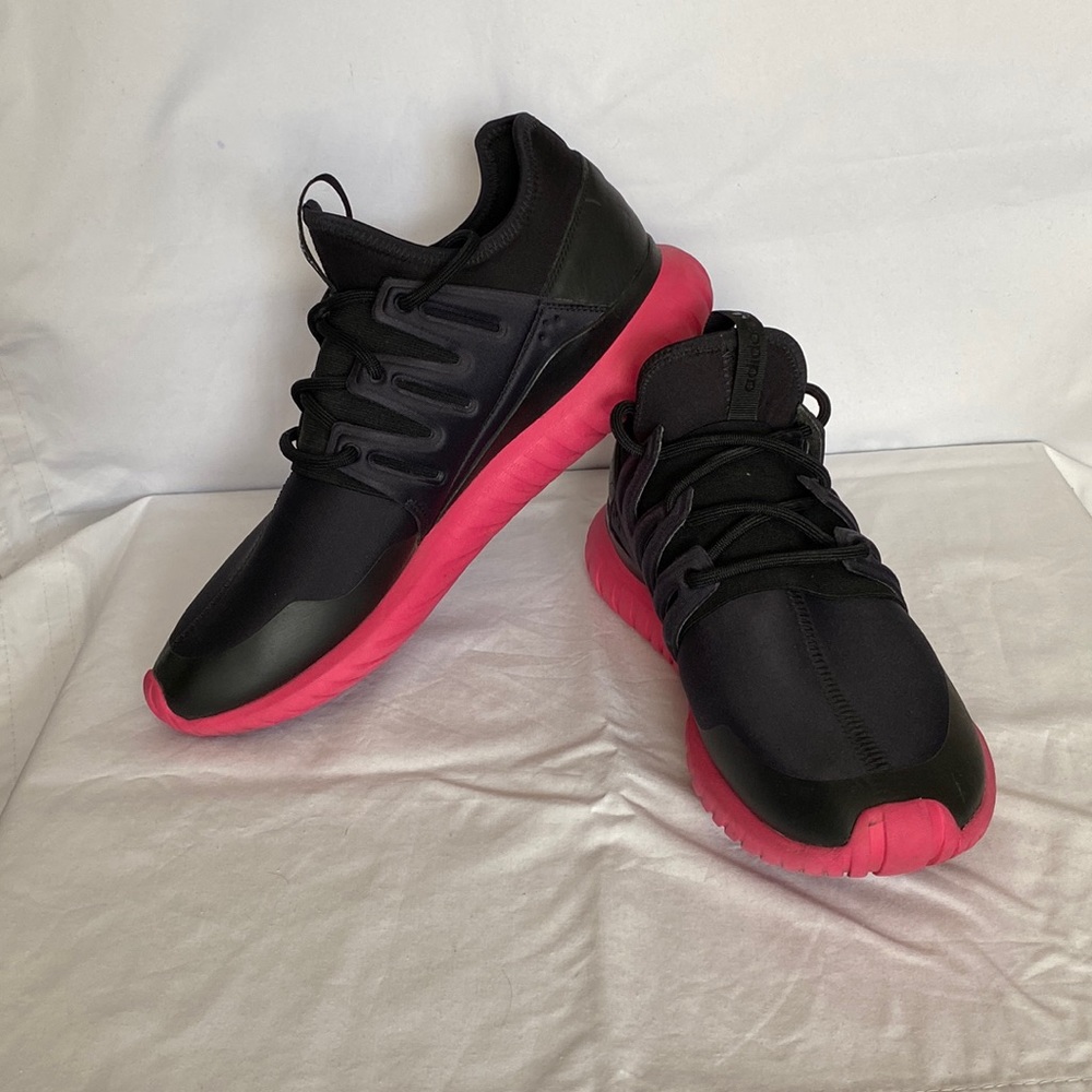 adidas Tubular Radial Black and Pink Men's Shoes